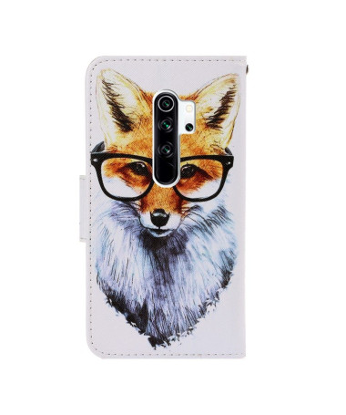 Housse Xiaomi Redmi Note 8 Pro Renard à lunettes