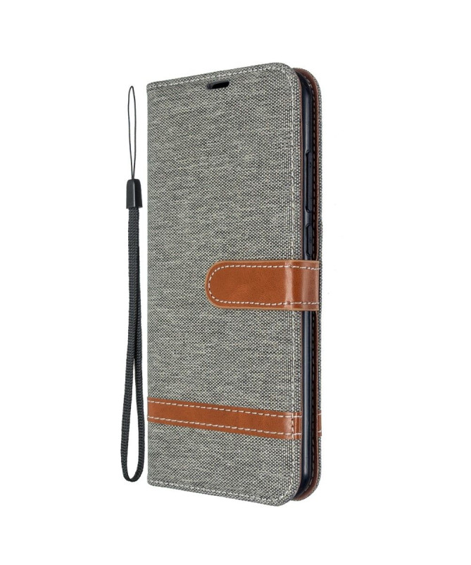 Étui folio revêtement tissu pour Xiaomi Redmi Note 8T