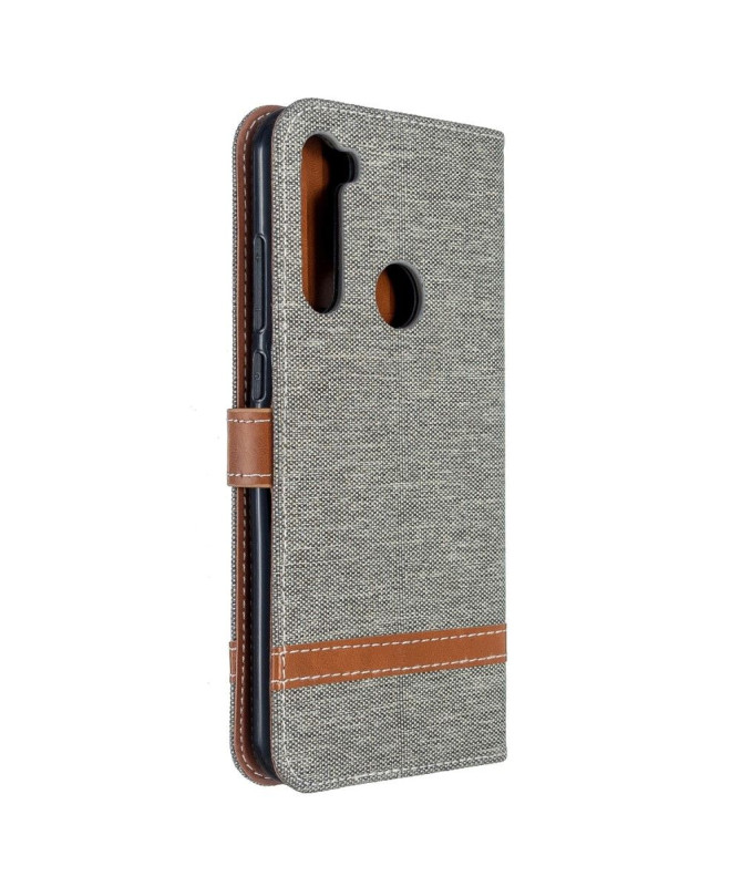 Étui folio revêtement tissu pour Xiaomi Redmi Note 8T