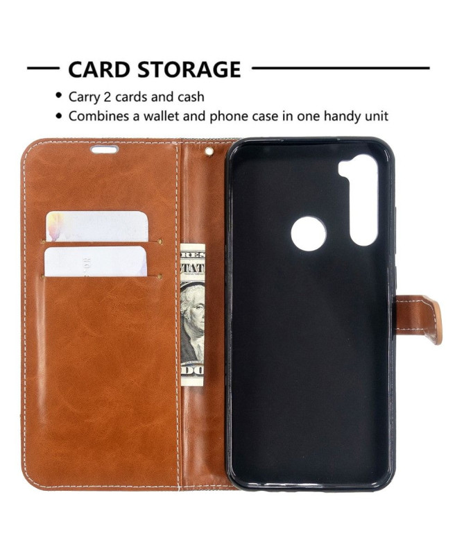Étui folio revêtement tissu pour Xiaomi Redmi Note 8T