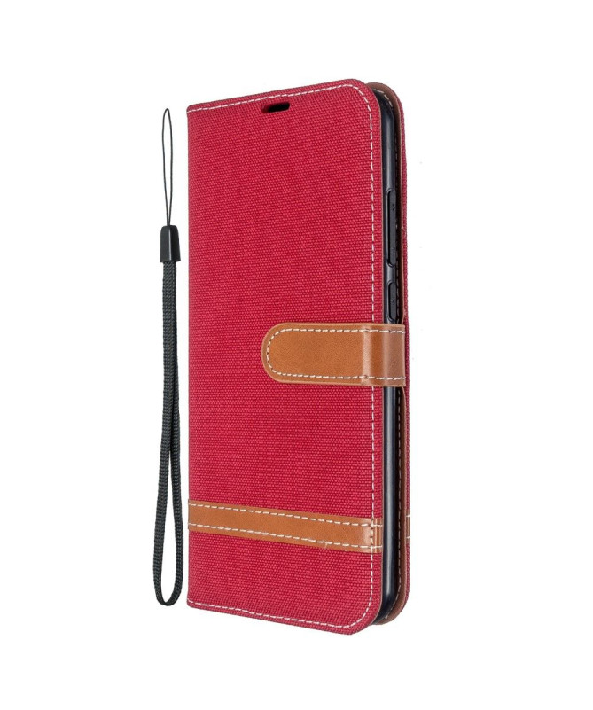 Étui folio revêtement tissu pour Xiaomi Redmi Note 8T