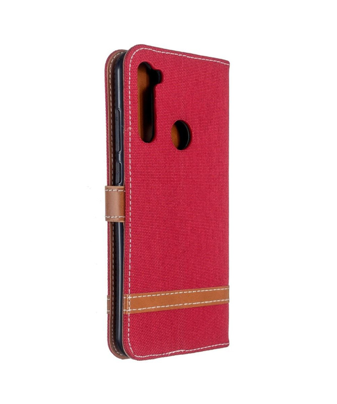 Étui folio revêtement tissu pour Xiaomi Redmi Note 8T