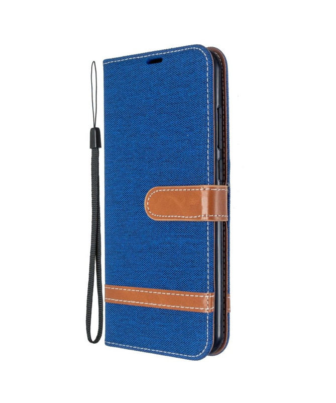 Étui folio revêtement tissu pour Xiaomi Redmi Note 8T