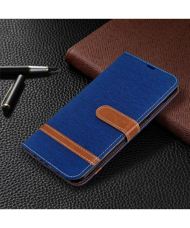 Étui folio revêtement tissu pour Xiaomi Redmi Note 8T