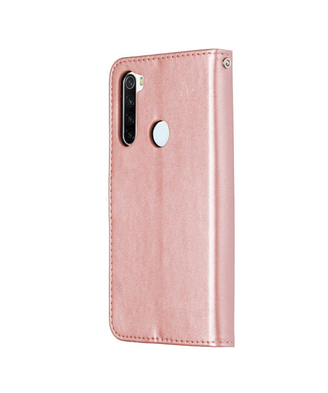Housse Xiaomi Redmi Note 8T Zipper Pocket effet cuir - Or rose