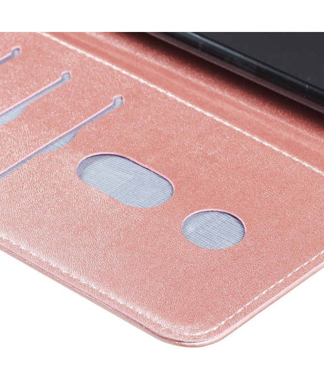 Housse Xiaomi Redmi Note 8T Zipper Pocket effet cuir - Or rose