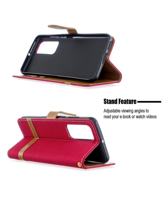 Housse Xiaomi Redmi A1 Tissu avec lanière