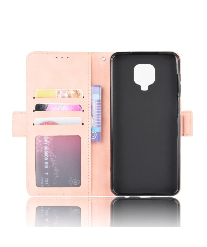 Housse Xiaomi Redmi Note 9S effet cuir avec porte cartes