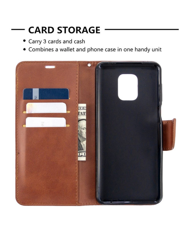 Housse Xiaomi Redmi Note 9S / Redmi Note 9 Pro Effet Cuir Porte Cartes