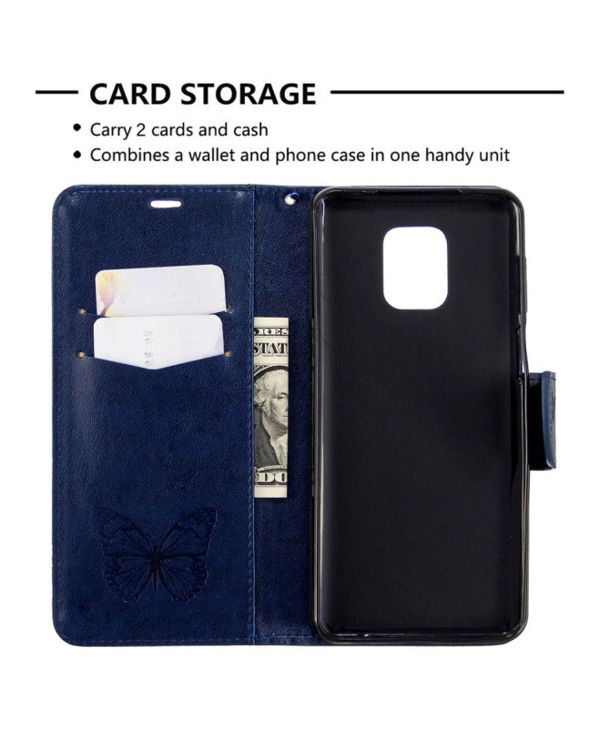 Housse Redmi Note 9S / Redmi Note 9 Pro Papillons fonction support