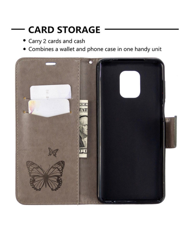 Housse Redmi Note 9S / Redmi Note 9 Pro Papillons fonction support