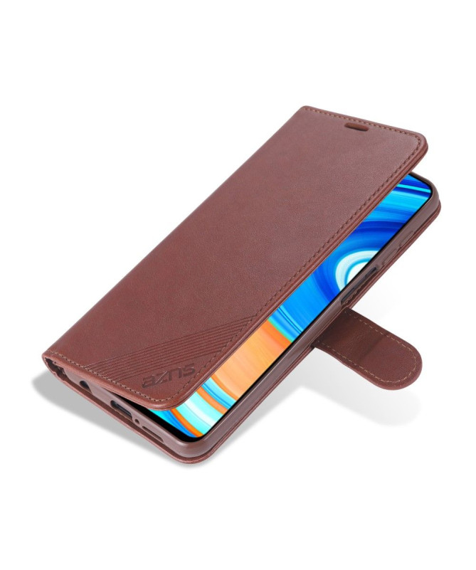 Housse Xiaomi Redmi Note 9 Pro / Redmi Note 9S AZNS Retro Effet Cuir