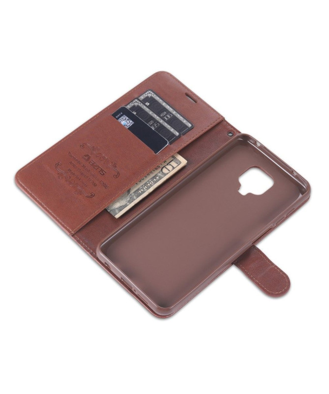 Housse Xiaomi Redmi Note 9 Pro / Redmi Note 9S AZNS Retro Effet Cuir