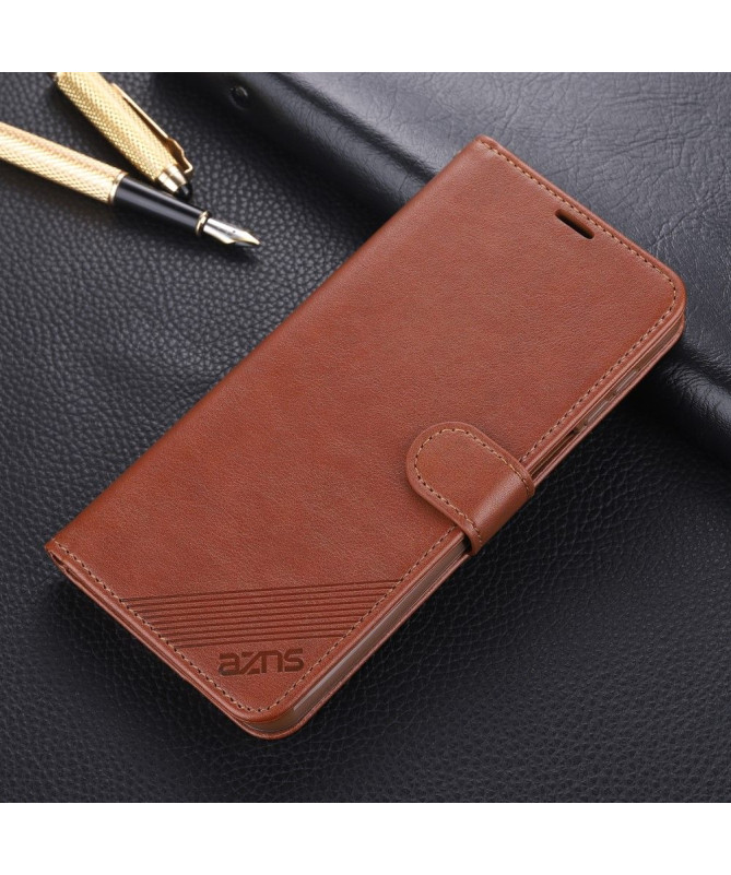 Housse Xiaomi Redmi Note 9 Pro / Redmi Note 9S AZNS Retro Effet Cuir