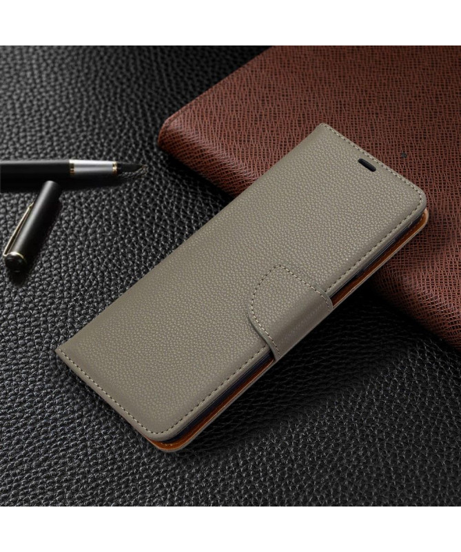 Étui folio Xiaomi Redmi Note 9S / Redmi Note 9 Pro effet cuir grainé