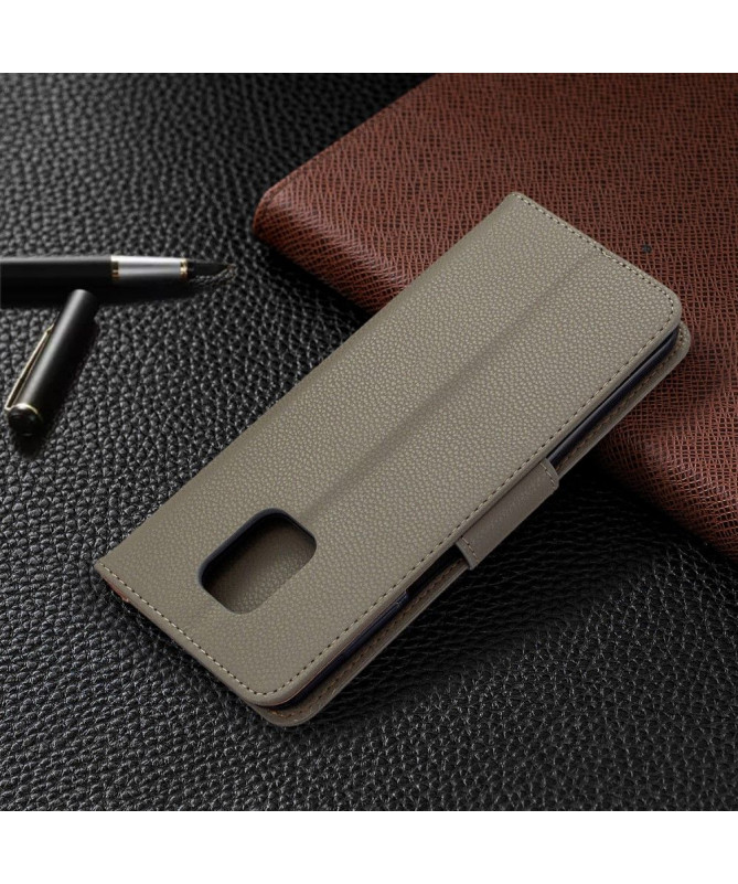 Étui folio Xiaomi Redmi Note 9S / Redmi Note 9 Pro effet cuir grainé