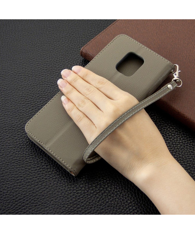 Étui folio Xiaomi Redmi Note 9S / Redmi Note 9 Pro effet cuir grainé