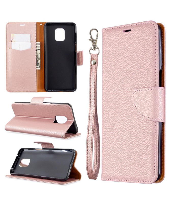 Étui folio Xiaomi Redmi Note 9S / Redmi Note 9 Pro effet cuir grainé