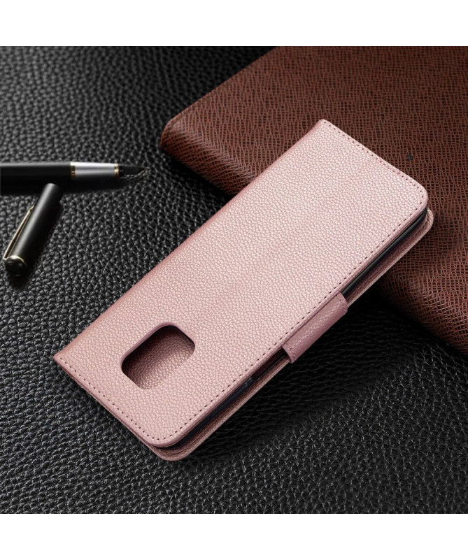 Étui folio Xiaomi Redmi Note 9S / Redmi Note 9 Pro effet cuir grainé