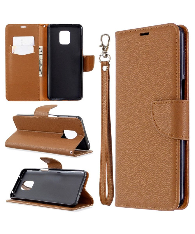 Étui folio Xiaomi Redmi Note 9S / Redmi Note 9 Pro effet cuir grainé