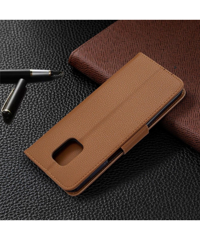 Étui folio Xiaomi Redmi Note 9S / Redmi Note 9 Pro effet cuir grainé