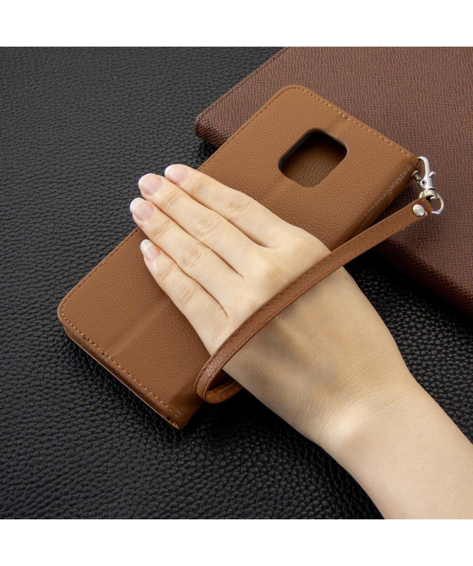 Étui folio Xiaomi Redmi Note 9S / Redmi Note 9 Pro effet cuir grainé