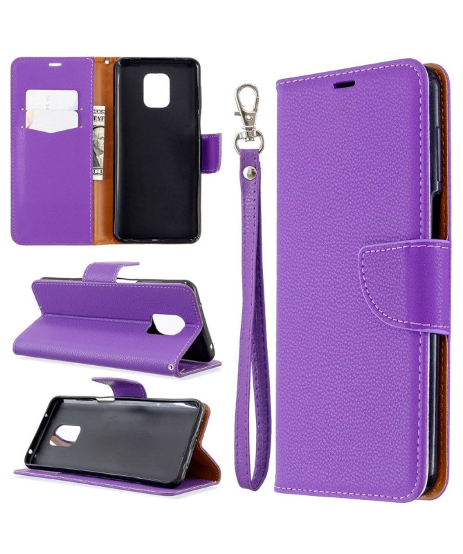 Étui folio Xiaomi Redmi Note 9S / Redmi Note 9 Pro effet cuir grainé