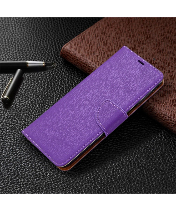Étui folio Xiaomi Redmi Note 9S / Redmi Note 9 Pro effet cuir grainé