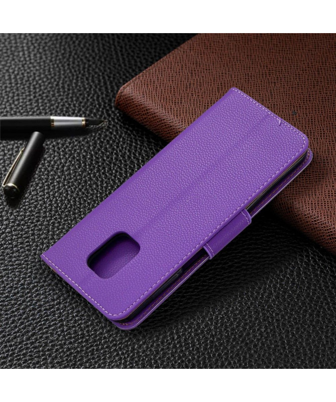 Étui folio Xiaomi Redmi Note 9S / Redmi Note 9 Pro effet cuir grainé