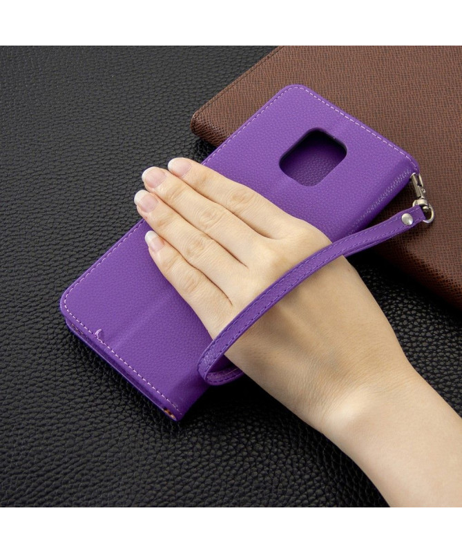 Étui folio Xiaomi Redmi Note 9S / Redmi Note 9 Pro effet cuir grainé