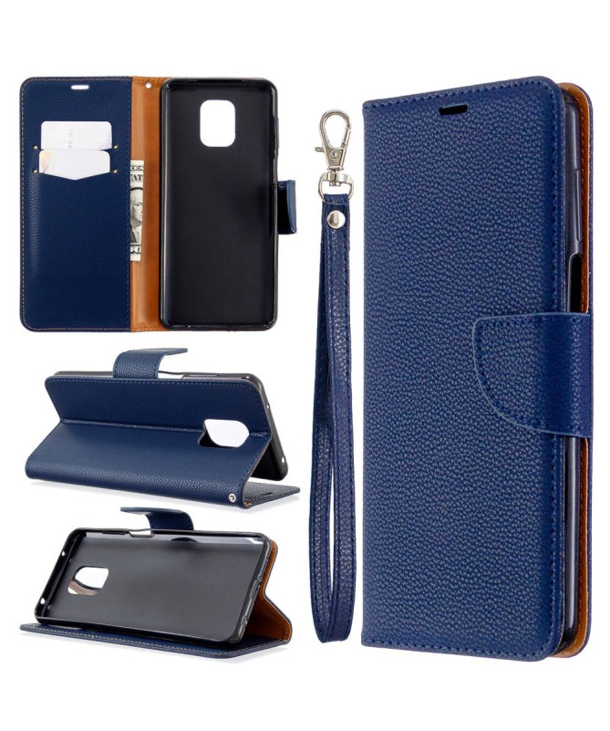 Étui folio Xiaomi Redmi Note 9S / Redmi Note 9 Pro effet cuir grainé