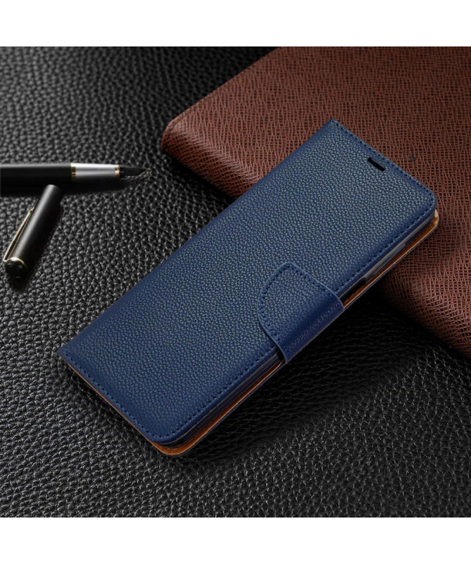 Étui folio Xiaomi Redmi Note 9S / Redmi Note 9 Pro effet cuir grainé