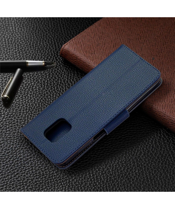 Étui folio Xiaomi Redmi Note 9S / Redmi Note 9 Pro effet cuir grainé