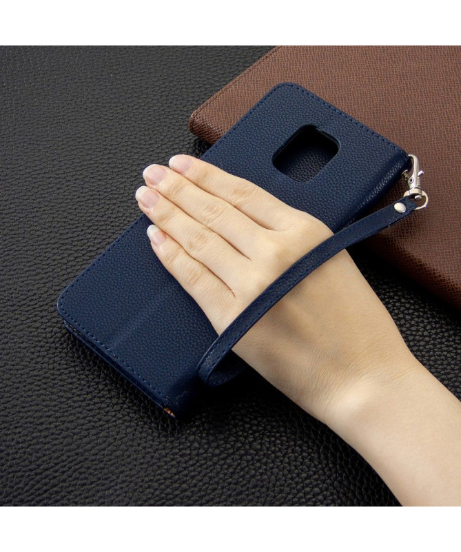 Étui folio Xiaomi Redmi Note 9S / Redmi Note 9 Pro effet cuir grainé