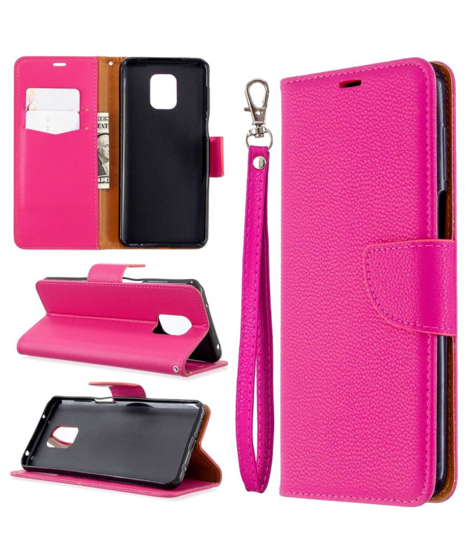 Étui folio Xiaomi Redmi Note 9S / Redmi Note 9 Pro effet cuir grainé