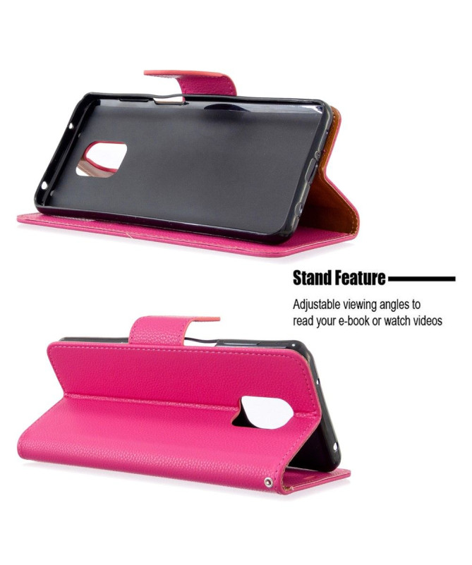 Étui folio Xiaomi Redmi Note 9S / Redmi Note 9 Pro effet cuir grainé