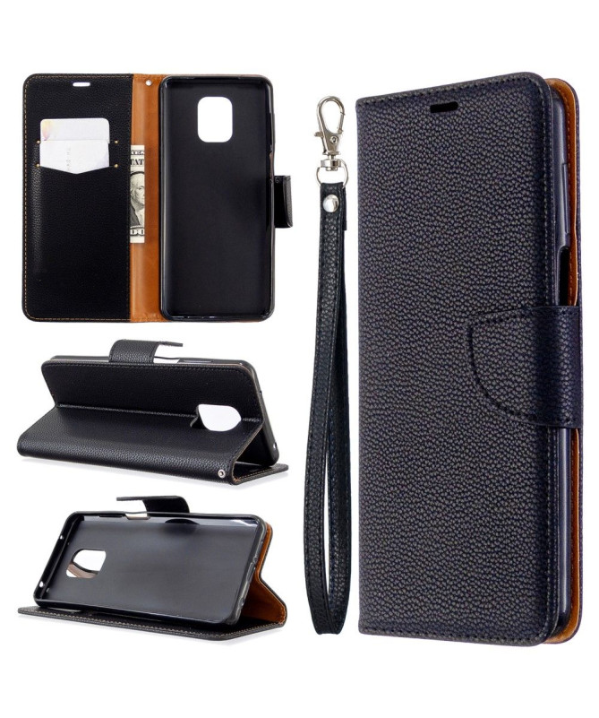 Étui folio Xiaomi Redmi Note 9S / Redmi Note 9 Pro effet cuir grainé
