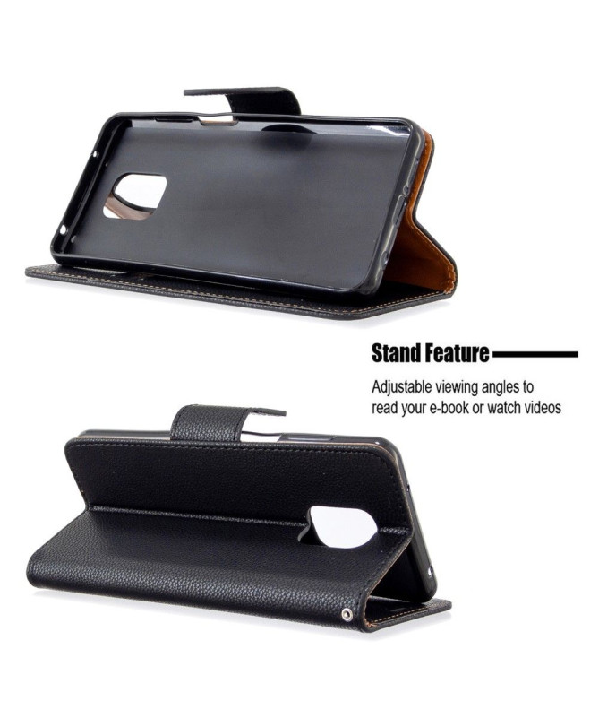 Étui folio Xiaomi Redmi Note 9S / Redmi Note 9 Pro effet cuir grainé