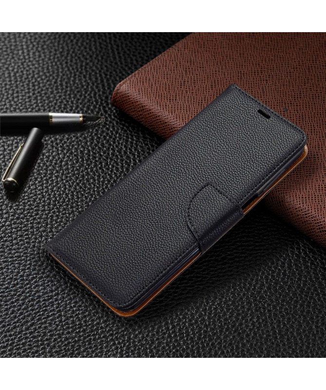 Étui folio Xiaomi Redmi Note 9S / Redmi Note 9 Pro effet cuir grainé
