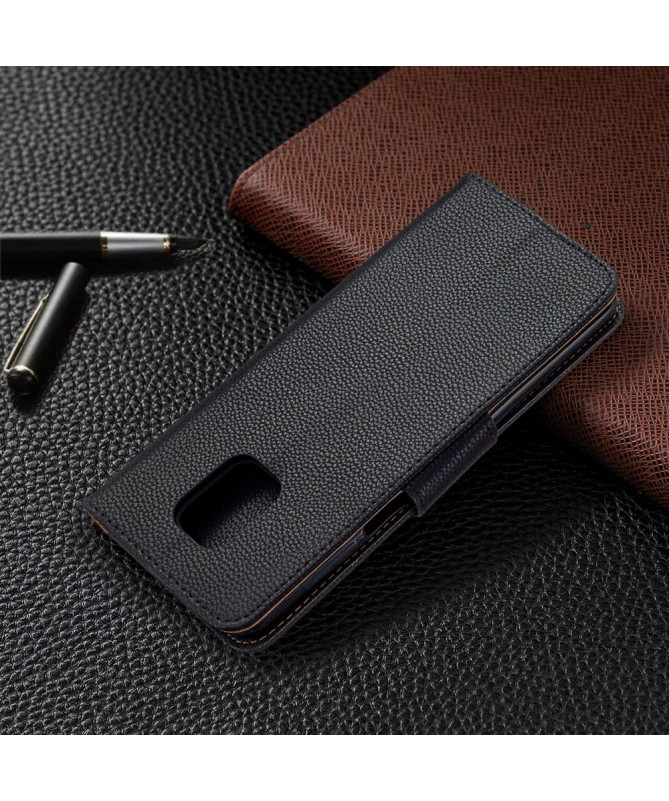Étui folio Xiaomi Redmi Note 9S / Redmi Note 9 Pro effet cuir grainé