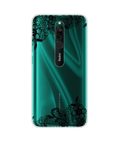 Coque Xiaomi Redmi 8 fleur dentelle