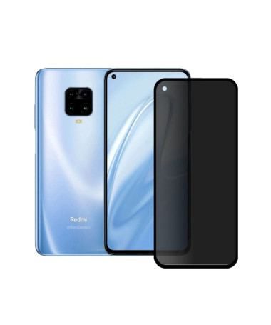 Protection d'écran Xiaomi Redmi Note 9 verre trempé et filtre de confidentialité