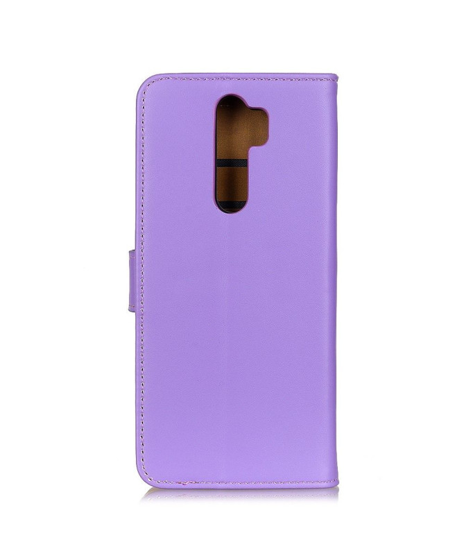 Étui Xiaomi Redmi 9 simili cuir basique - Violet