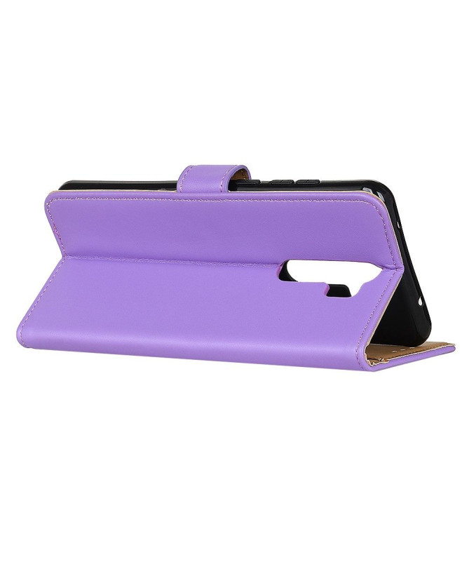 Étui Xiaomi Redmi 9 simili cuir basique - Violet