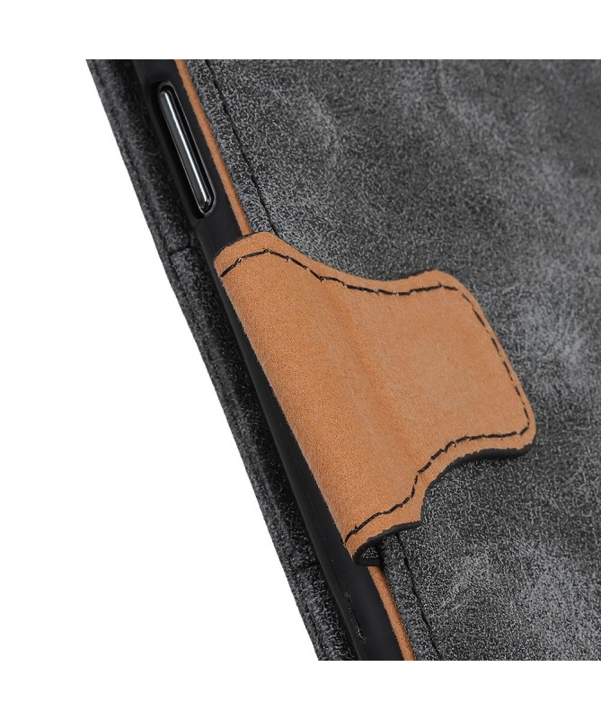 Étui Xiaomi Redmi 9 Edouard en simili cuir vintage