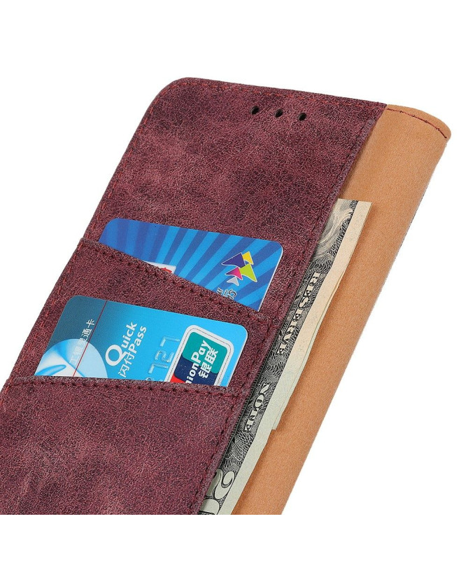 Étui Xiaomi Redmi 9 Edouard en simili cuir vintage