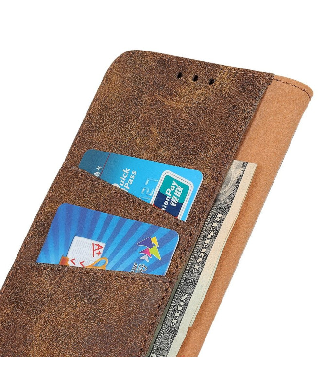 Étui Xiaomi Redmi 9 Edouard en simili cuir vintage