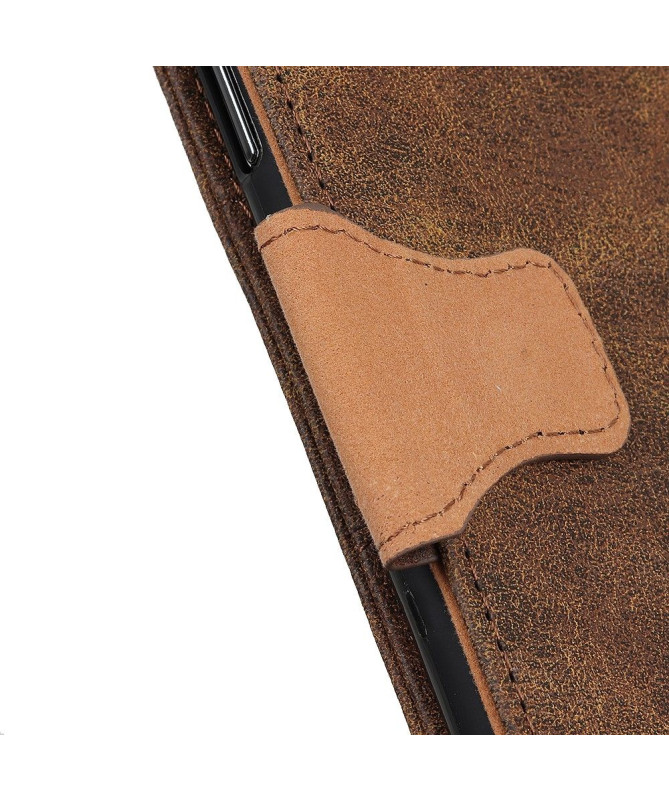 Étui Xiaomi Redmi 9 Edouard en simili cuir vintage