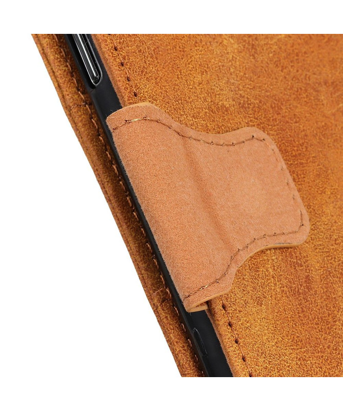 Étui Xiaomi Redmi 9 Edouard en simili cuir vintage