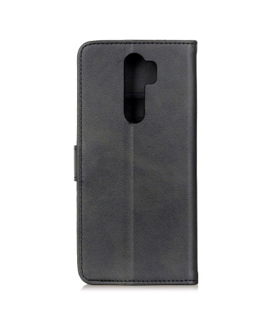 Housse Xiaomi Redmi 9 Marius effet cuir mat